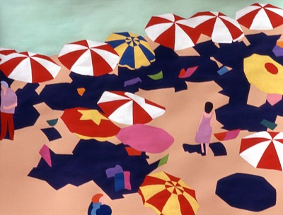 209 Les parasols d’Alexandrie - 50 x 65 cm