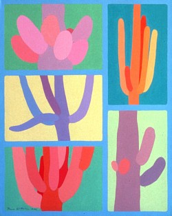 226 Cactus - 76 x 61 cm - Acrylique sur toile